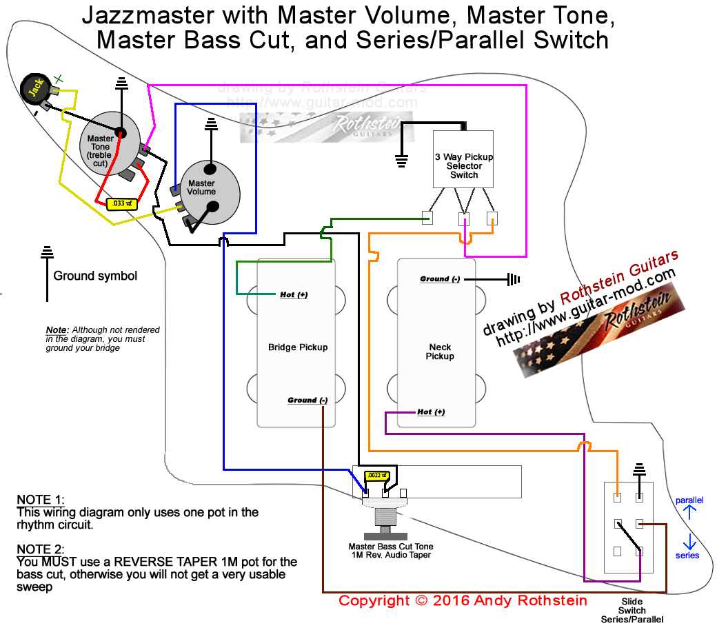 Jazzmaster Wiring Series/Parallel Switching